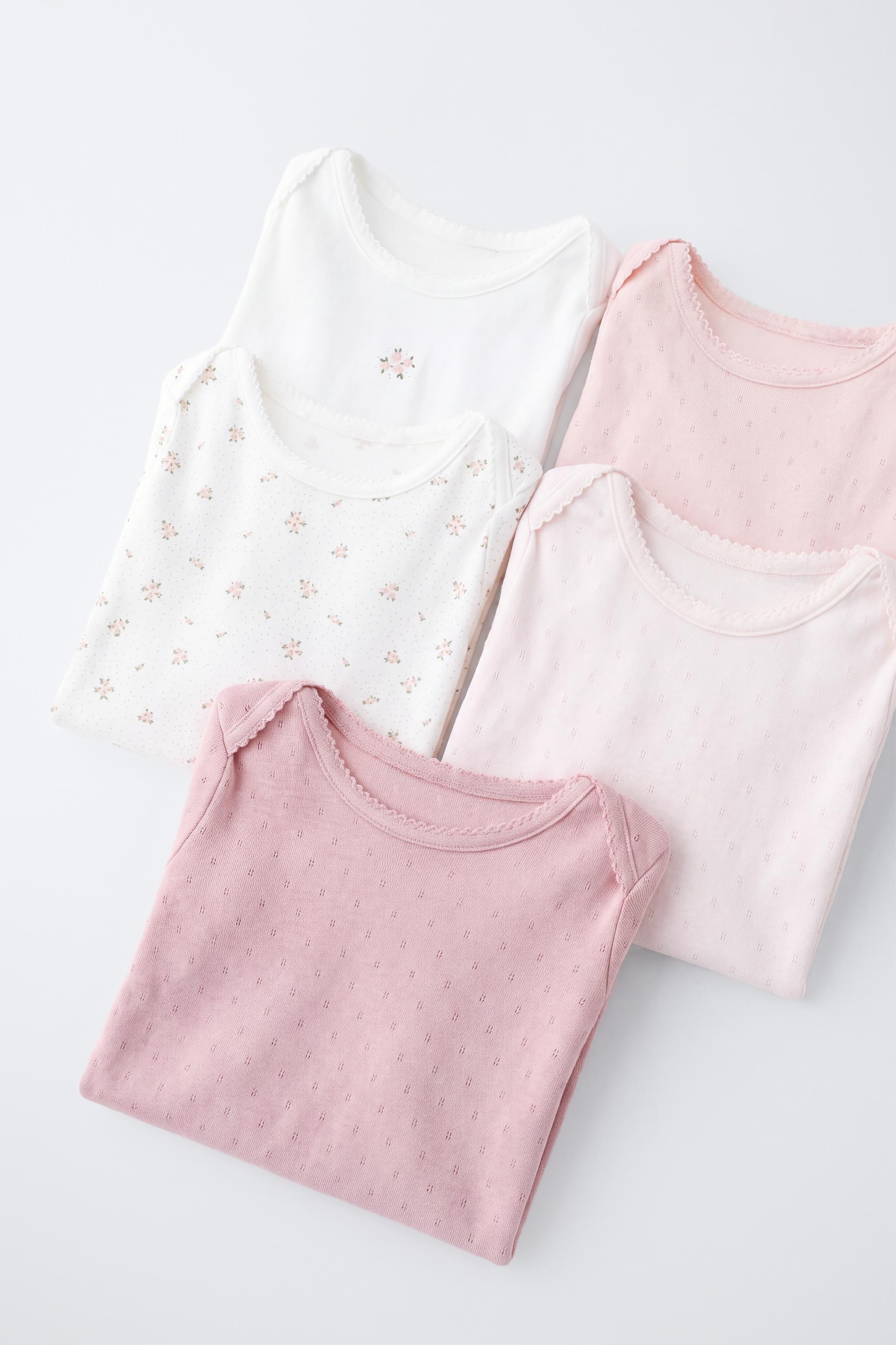 FIVE-PACK FLORAL BODYSUITS